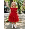 thumbnail image 4 of BemeyourBBs Toddler Baby Girl Formal Dress Toddler Wedding Guest Dress Girls Butterfly Tulle Tutu Dress Baby Girl Elegant Flutter Sleeve Birthday Party Princess Dresses 3 4 5 6 7 8 9 10 Years, 4 of 9