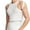 White, variant on BADHUB Men's Trendy Tank Tops with Unique Straps Cold Shoulder Hollow Out Knitting Cotton Sleeveless Shirts White M