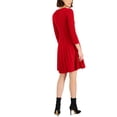 thumbnail image 2 of Jessica Howard Womens Petites Ribbed Trim   Sweaterdress, 2 of 2