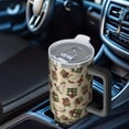 thumbnail image 6 of Beige Christmas Gift Pattern Tumbler with Handle and Lid,40oz Double Wall Vacuum Insulated Tumbler,Cups Gift for Women and Men, 6 of 7