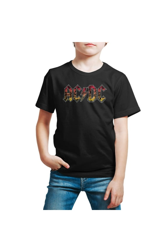 ACDC - Poster Texture - Toddler And Youth Short Sleeve Graphic T-Shirt