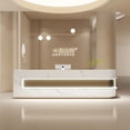 thumbnail image 4 of Mobile Console Reception Desks Church Hospital Replica Modern Cashier Table Mobile Siting Silla De Escritorio Salon Furniture My Lux Decor Round, 4 of 7