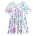 thumbnail image 5 of KPOPLK Girls Pajamas Set 2-Piece Short Sleeve Summer Kids Dress Shirt and Shorts PJs Sleepwear Outift Size 5-6 Years, 5 of 9