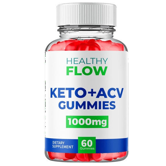 Healthy Flow Keto ACV Gummies 1000MG Advanced Formula Vitamin HealthyFlow 60 Gummies