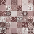 thumbnail image 1 of oneOone Cotton Poplin Dark Rose Brown Fabric Asian Mix Floral Dress Material Fabric Print Fabric By The Yard 42 Inch Wide, 1 of 4