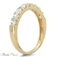 thumbnail image 6 of 1.81 ct Brilliant Round Cut Synthetic White Sapphire 18K Yellow Gold Stackable Band SZ 6, 6 of 6