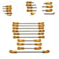 thumbnail image 6 of MERIGLARE 10 Pieces Steering Linkage Servo Link Pull Rod Remote Control Car Parts Upgrades Kits for 104020 104006 1/10 RC Crawler Model gold, 6 of 8