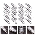 thumbnail image 3 of 60Pcs Jewelry Clasps 4x15mm Barrel Screw Type Clasp for Jewelry Making (Silver), 3 of 5
