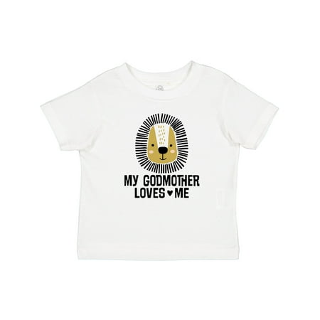

Inktastic My Godmother Loves Me Godson Lion Boys Baby T-Shirt