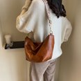 thumbnail image 3 of Bolso Hombro Vintage para Mujer Con Correa Ancha Bolso Diario para Mujer (marrón), 3 of 9