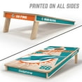 thumbnail image 5 of YouTheFan NFL Miami Dolphins 2' x 4' Cornhole Game No Bags, 5 of 5
