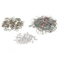 thumbnail image 1 of 300pcs Earring Hooks Kit Stainless Steel Mixed Colors Earring Hooks Set with Jump Rings Earring Backs for Earring Making, 1 of 5