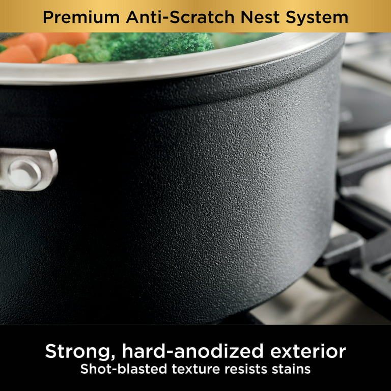 Ninja Foodi NeverStick Premium Hard-Anodized 8-Quart Stock Pot with Glass Lid