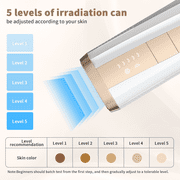 Laser Hair Removal, NEXPURE IPL Hair Removal Device, 999,999 Flashes, 5 Levels, 2 Modes, Cooling, Shaver & Glasses for Full Body