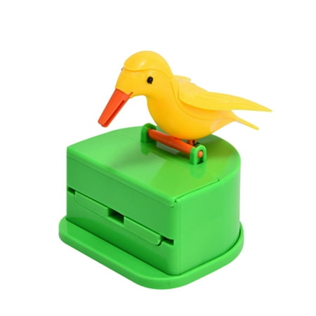 

Fresheners Woodpecker Toothpick Dispenser Telescopic Toothpick Box for Home Bird Toothpick Dispenser Kitchen Decoration Cute Little Bird Push-Type Automatic Toothpick Holder Sugar Jar With Lid And