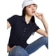 thumbnail image 3 of Polo Tommy Hilfiger para mujer, azul marino, corte ajustado, talla L, 3 of 6