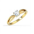 thumbnail image 4 of 2.00 Ct Solitaire Round Natural Moissanite Engagement Rings for her Solid 18K Yellow Gold, 4 of 9