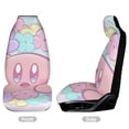 thumbnail image 3 of Cute Kirby Game Car Seat Covers Accessories Vehicle Front Seat Protector Mat Cover Decor Universal Fit For SUV Sedan Van Trucks, 3 of 6