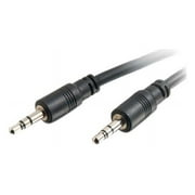 C2G 40108 3.5mm Stereo Audio Cable with Low Profile Connectors M/M, In-Wall CMG-Rated (35 Feet, 10.66 Meters)