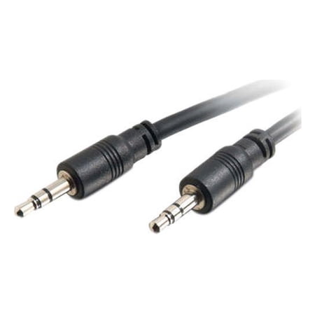 UPC: 0757120401087 | C2G 40108 3.5mm Stereo Audio Cable with Low Profile Connectors M/M  In-Wall CMG-Rated (35 Feet  10.66 Meters)