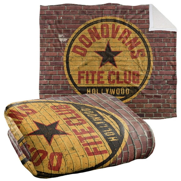 Ray Donovan Blanket, 50"x60", Fite Club Silky Touch Sherpa Back Super Soft Throw Blanket