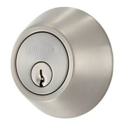 Brinks Keyed Entry Classic Bell Style Doorknob and Deadbolt Combo, Satin Nickel Finish