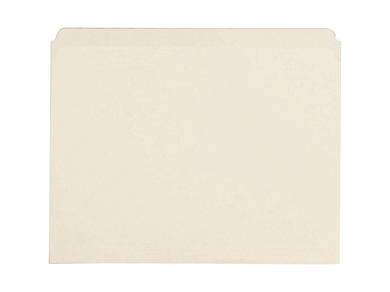 Business Source, BSN43565, Straight Cut 1-ply Letter-size File Folders, 100 / Box, Manila