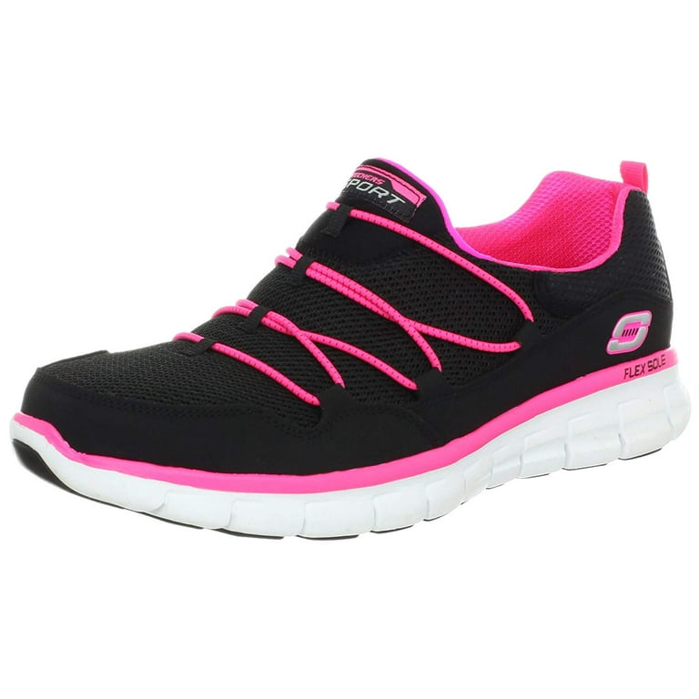 Veel span Verouderd Skechers Sport Women's Loving Life Memory Foam Fashion Sneaker,Black/Hot  Pink,9 M US - Walmart.com