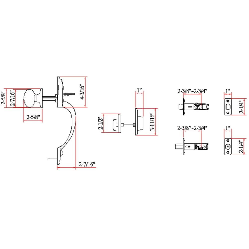 Design House Coventry Door Handleset w/ Egg Knob Interior & Single Cylinder Deadbolt in Oil Rubbed Bronze