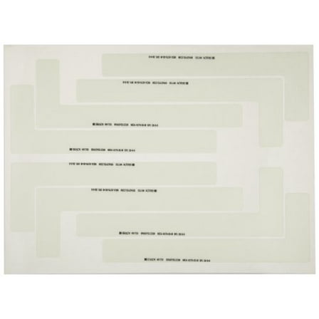 Brady Floor Tape,White,3 inx9 in,L,PK56 81733