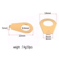 thumbnail image 4 of 10 pieces Guitar Knobs Pointer Plate Washer Knob Indicator for Guitar Gold, 4 of 8
