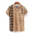 thumbnail image 3 of Coffee Track Gym Bowling Beach Brunch Button Down Tops for Man Fall Summer Short Sleeve High Neck Floral Graphic Hippy Vintage Hawaiian Tops Blouses Shirts Mens 2026 4XL, 3 of 6