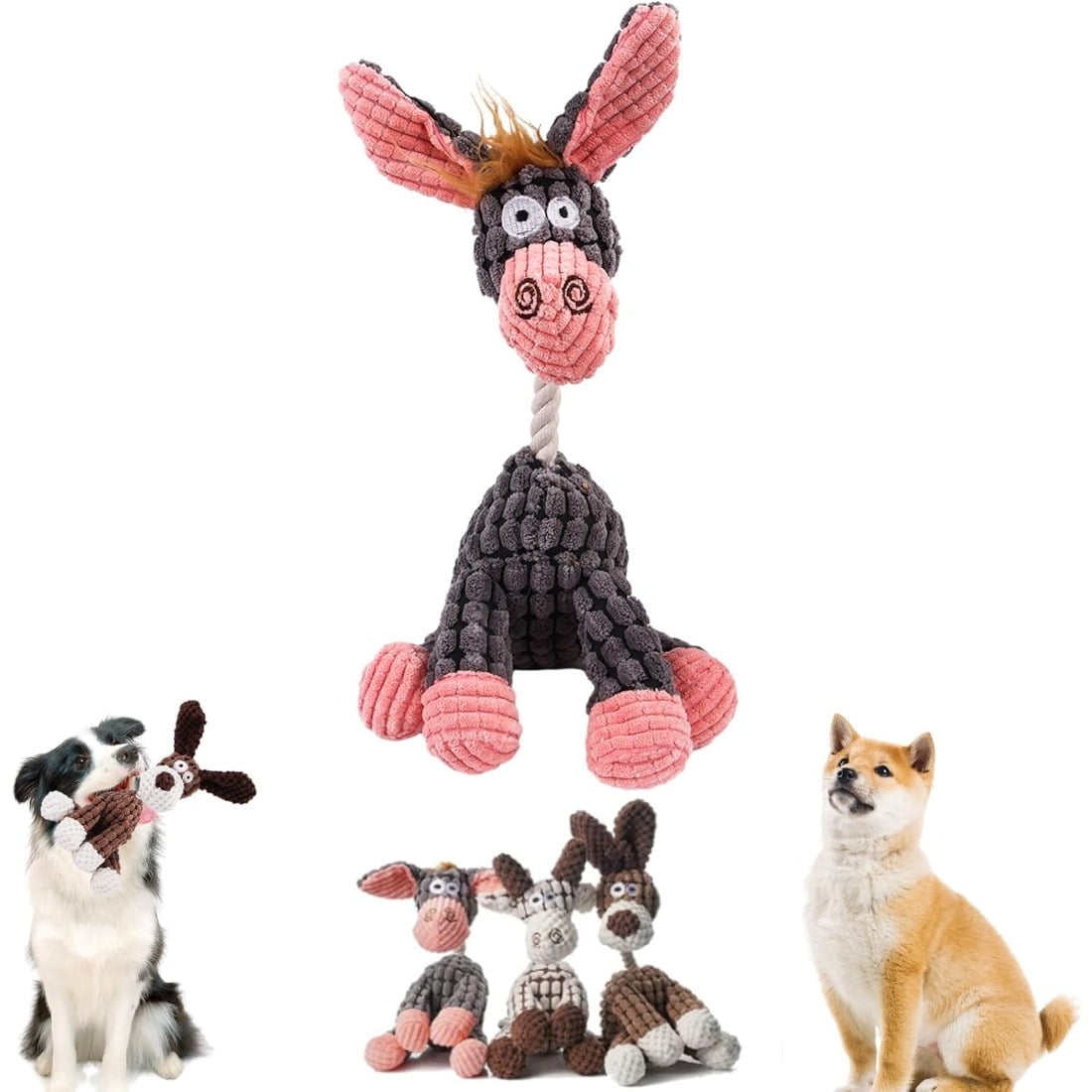 Shirem Bite Buddy, Shirem Bitebuddy, Petsrook Premium Plush Toy Dog, Petsboro Bitebuddy Dog Toy, Robust Plush Indestructible Dog Toy, Stuffed Animal Plush Chew Toys with Squeakers