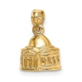 thumbnail image 2 of Auriga Fine Jewelry 14K Yellow Gold 3D Jefferson Memorial Building Washington Charm for Women, 2 of 6