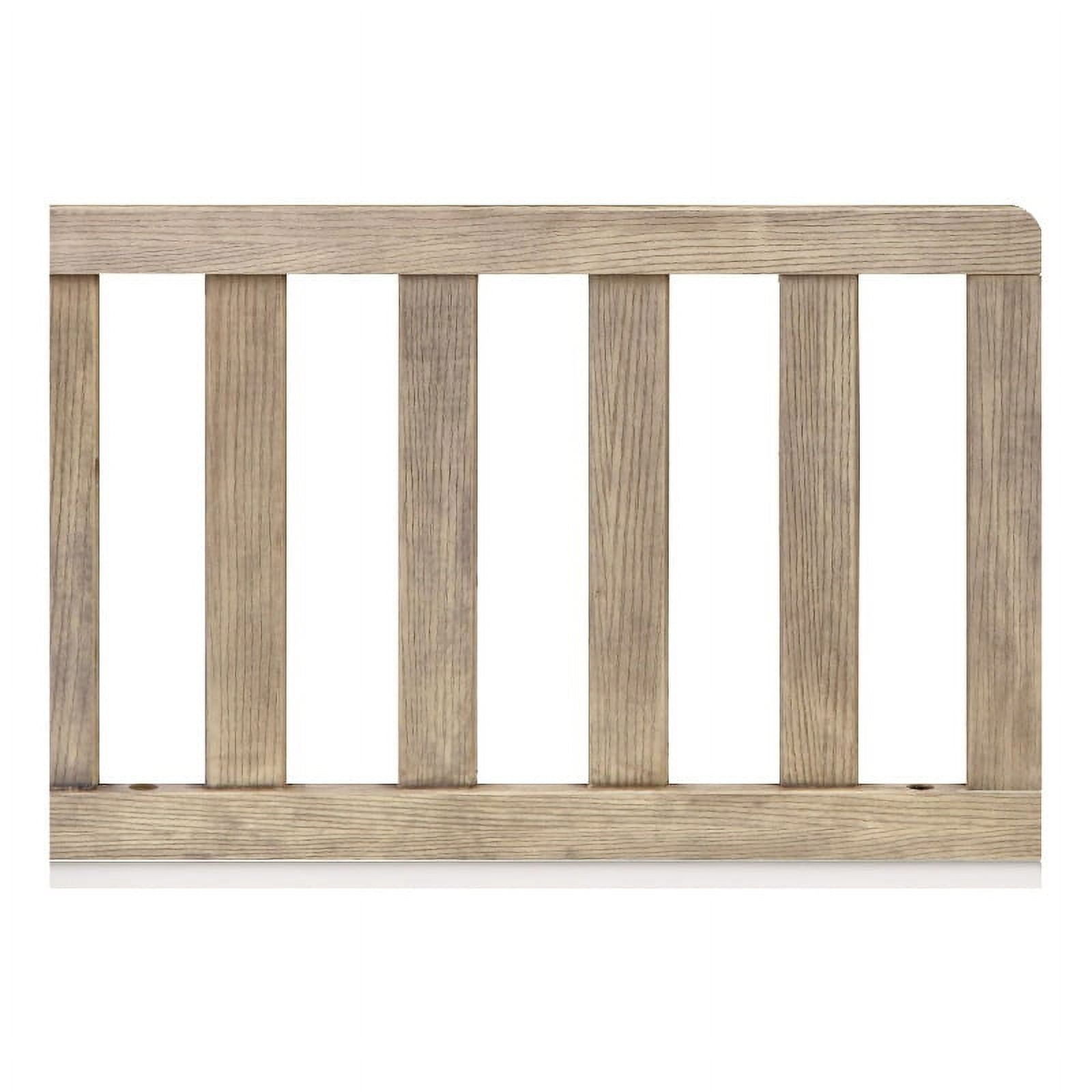 Suite Bebe Barnside Farmhouse Wood Toddler Guard Rail in Vintage Chestnut