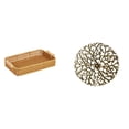 thumbnail image 1 of Cestas de almacenamiento,Cestas de almacenamiento de cocina tejidas con asas hechas a mano,Escultura para colgar en la pared,Decoración de pared de metal para sala de estar,dormitorio y, 1 of 8