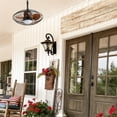 thumbnail image 6 of 20 Inch Downrod Mount Ceiling Fan LED 18W 3CCT 5 ABS Blades DC Motor with Hanging and Hook for Outside Patios Pergola, 6 of 10