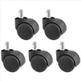 thumbnail image 2 of 50mm Office Chair Roller Castor Wheels - Set of 5 Black, 2 of 10
