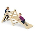 thumbnail image 2 of Triangular Climbing Toys for Toddlers 3-in-1, Pikler Triangle Set with Ramp & Ladder - Adjustable Height, Foldable, ASTM/CPSIA Certified - Indoor Outdoor Play, 2 of 9