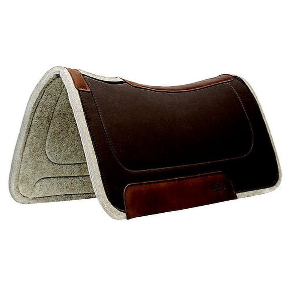 Weaver Leather Contoured Felt Western Horse Saddle Pad - 32" x 32" Chocolate