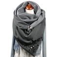 thumbnail image 4 of Écharpes Femmes Vintage Imprimé Boho Écharpe Châles Wraps Hiver Chaud Écharpes Courtes, 4 of 4