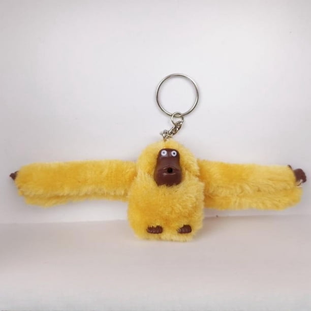 Colgante de bolso de mono de peluche, bolso de mensajero, mochila, llavero, muñeco colgante, llavero