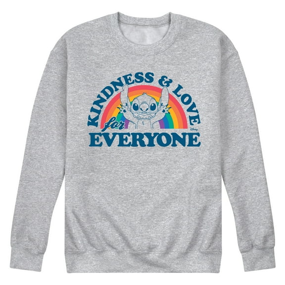 Disney - Kindness And Love - Men's Crew Neck Fleece Pullover