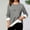 Dark Gray, variant on EchfiProm Womens Long Sleeve Tops Fleece Pullover Fall Plush Graphic Crew Neck Loose Undershirts for Ladies