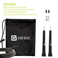 thumbnail image 3 of Gear Beast Jump Rope, Adjustable Cable with Fail Proof Fasteners, Lightweight Tapered Handles, Best Speed Rope for Double Unders, WOD, Cardio Fitness, MMA, Crossfit, Boxing, Weight Loss, 3 of 3