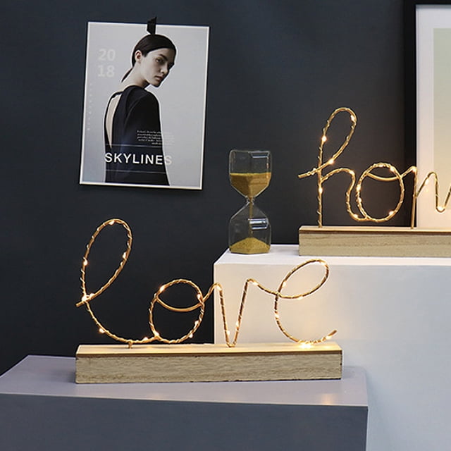 Luces decorativas de pared Octpeak letreros de neón con letras inglesas