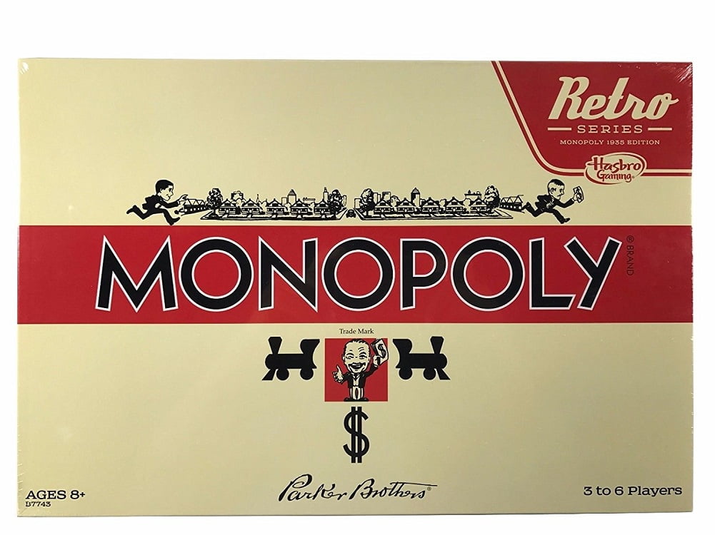 meisje wapenkamer Darts Monopoly Retro Series 1935 Board Game - Walmart.com