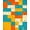 Multicolor, Pattern 7, variant on ODIKA Bedside Checkered Block Retro Hopscotch Storybook Grid Motif Stain Resistant Low Profile for Dorm Room, Small Living Apartment