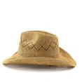 thumbnail image 5 of Summer Sun Hat for Women And Men Solid Color Western Cowboy Hat Hollowed Out Beach Straw Hat, 5 of 6