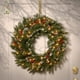 thumbnail image 3 of KG Navidad fábrica al por mayor corona de Navidad 16 pulgadas 24 pulgadas 30 pulgadas corona de Navidad preiluminada puerta delantera corona de Navidad Artificial, 3 of 4
